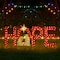 Glitzhome® 80.75"L Lighted Christmas 2D Fabric Nativity HOPE Outdoor Decor Set